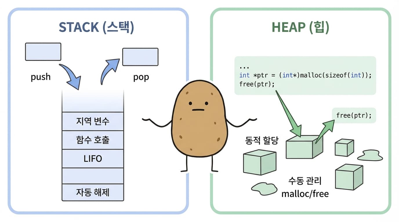 스택과 힙 비교