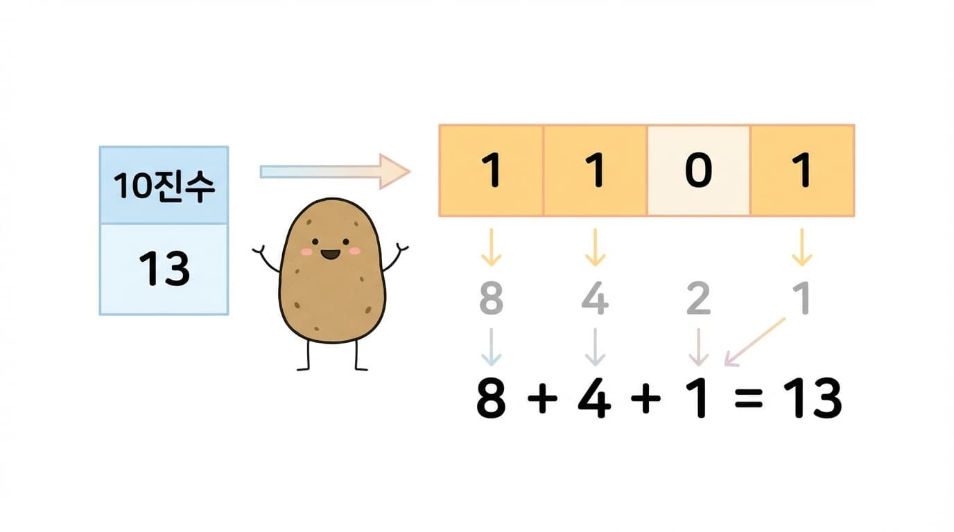 10진수를 2진수로 변환