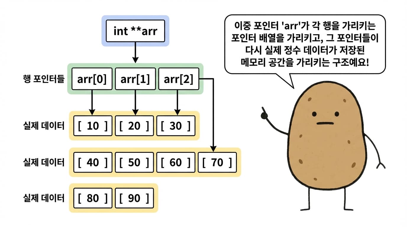 2차원 배열 동적 할당