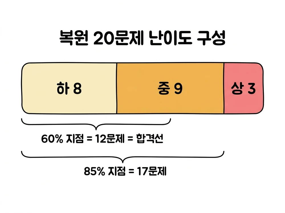 2026년 2회 정보처리기사 실기 복원 20문제 난이도 구성과 합격선