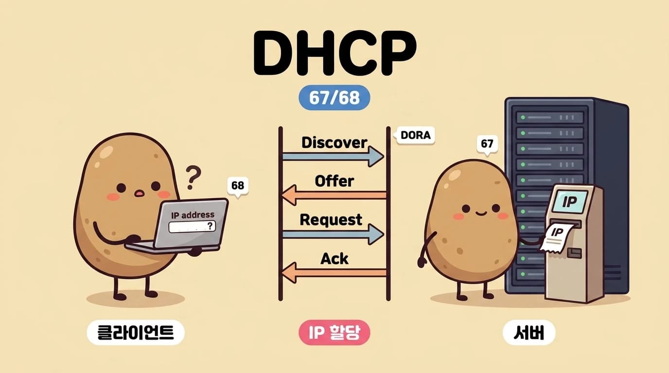 DHCP IP 자동 할당 감자
