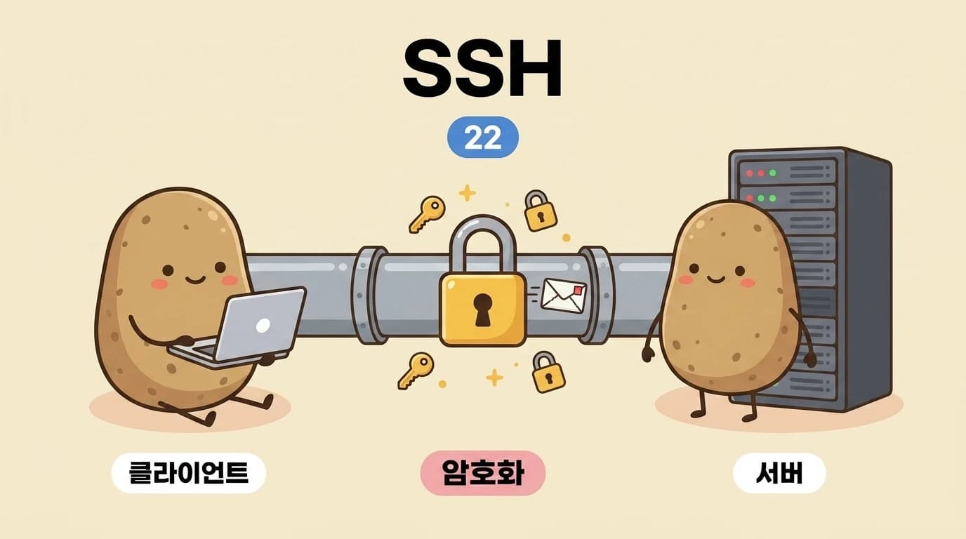 SSH 암호화 터널 통신 감자