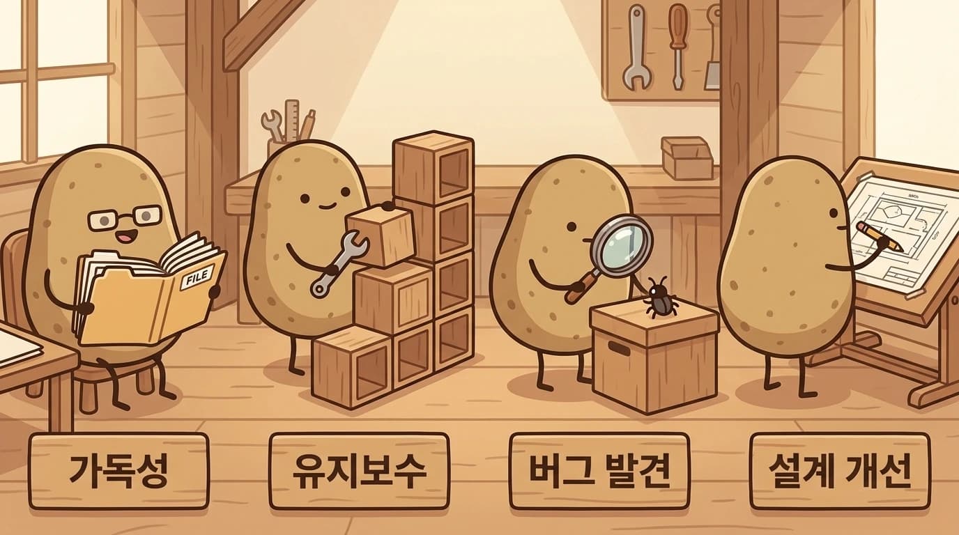 가독성·유지보수·버그 발견·설계 개선을 하는 네 감자