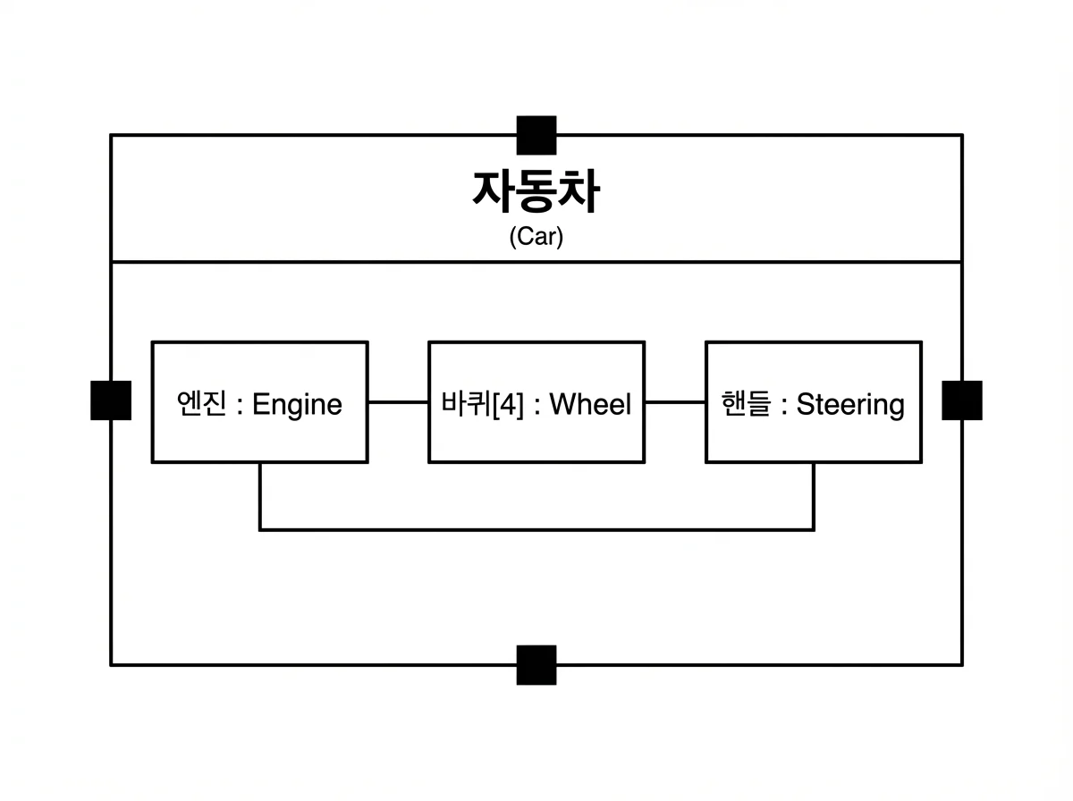 복합체 구조 다이어그램 예시