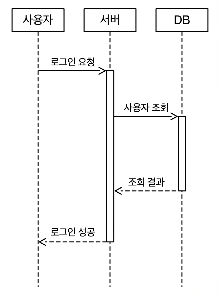 시퀀스 다이어그램 예시