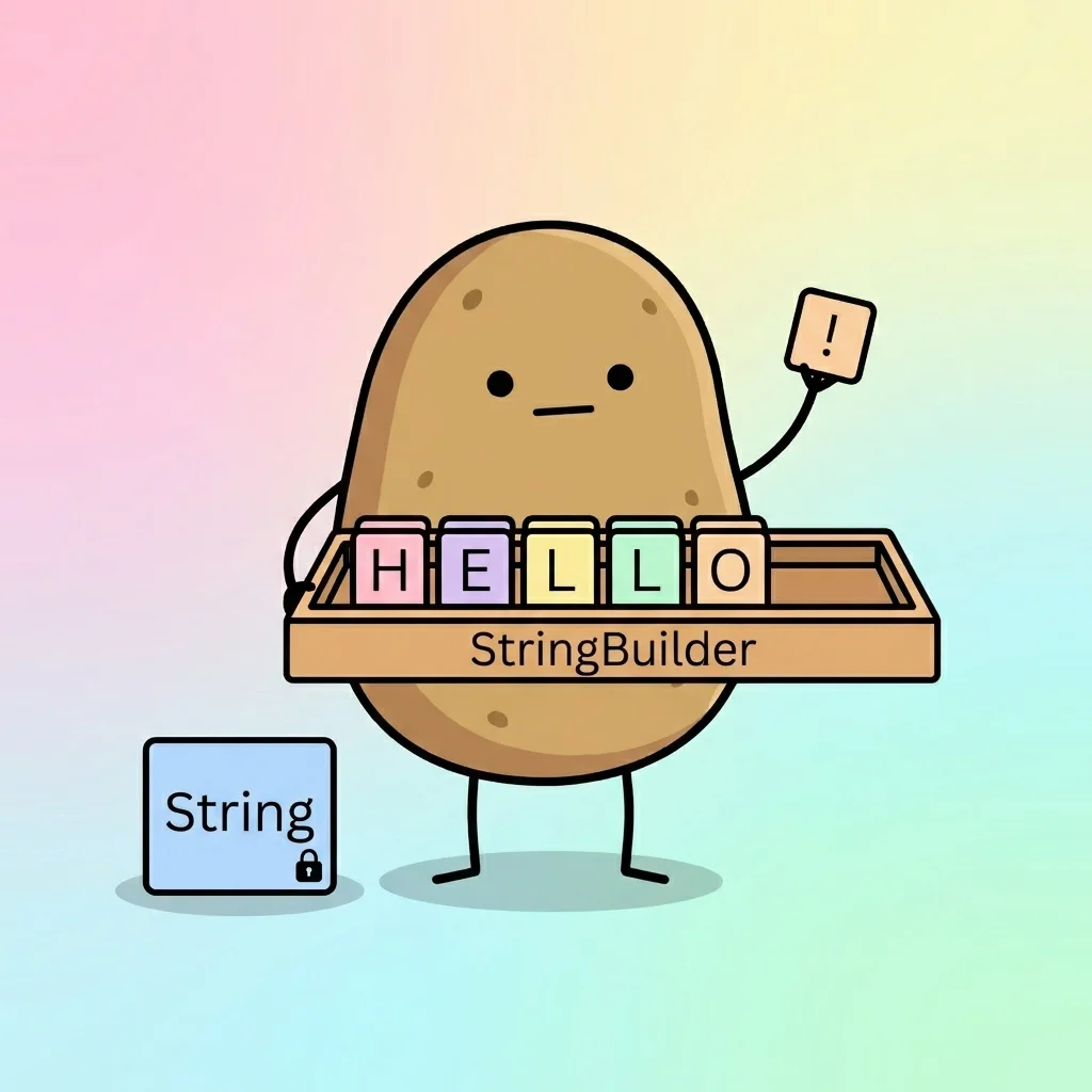 String 불변성과 StringBuilder | 정처기 감자
